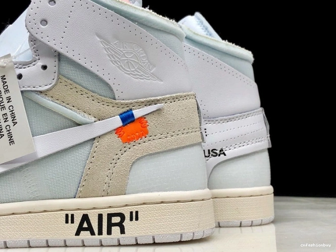 Retro White Off-White Air 1 Jordan AQ0818-100 High 0815